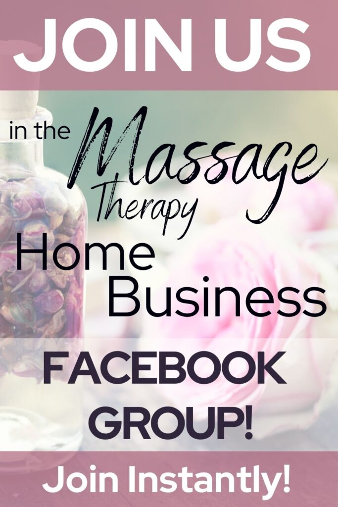 Join us in the massage therapy home business Private facebook community